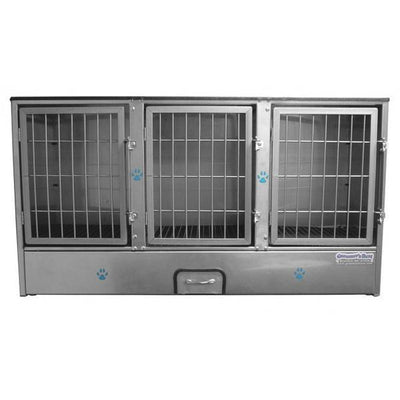 Groomer's Best Stainless Steel Multiple Unit Cage Bank