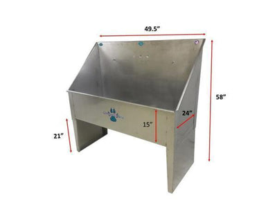 Groomer's Best Stainless Steel Standard Dog Grooming Bath Tub