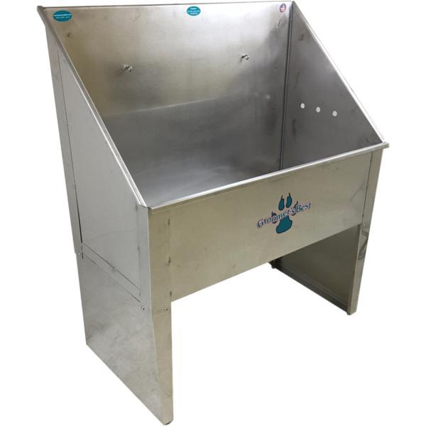 Groomer's Best Stainless Steel Standard Dog Grooming Bath Tub