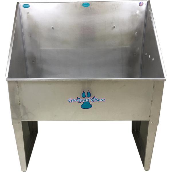 Groomer's Best Stainless Steel Standard Dog Grooming Bath Tub