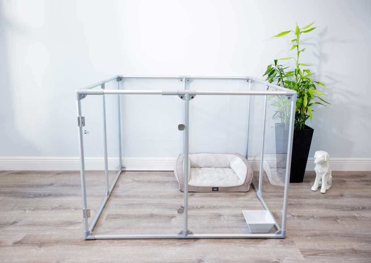 Clearly Loved Pets Medium Lucidium Clear Dog Pen