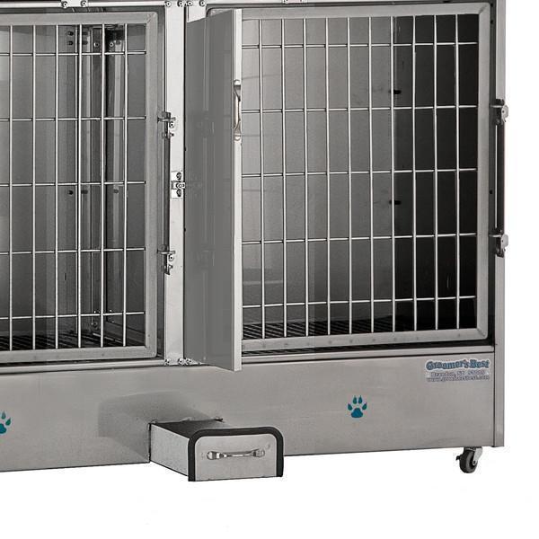 Groomer's Best Stainless Steel Multiple Unit Cage Bank