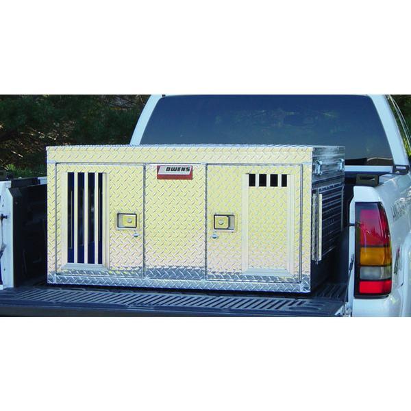 Owens Hunter Series Dual-Compartment All Seasons Aluminum Dog Box