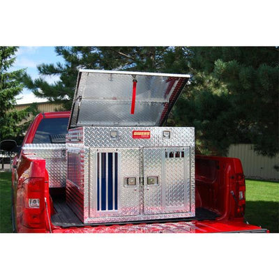 Owens Hunter Series Dual-Compartment All Seasons Aluminum Dog Box