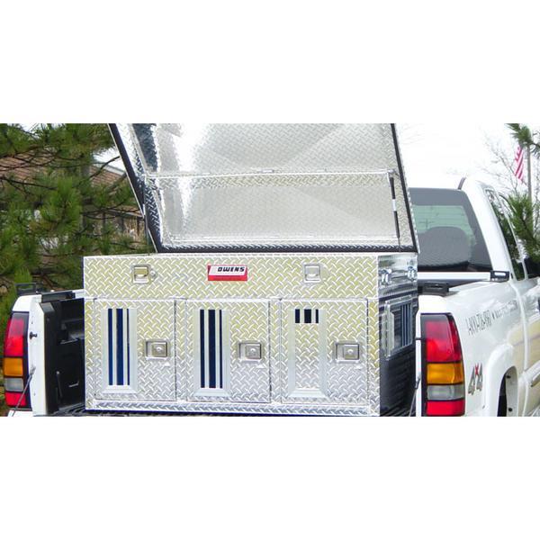 Owens Hunter Series Triple Compartment All Seasons Aluminum Dog Box