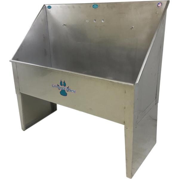Groomer's Best Stainless Steel Standard Dog Grooming Bath Tub
