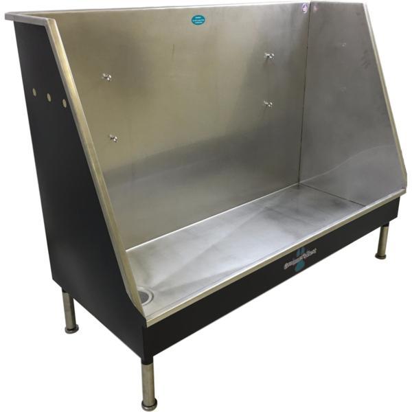 Groomer's Best Elite Stainless Steel Walk-In Dog Grooming Bathing Tub