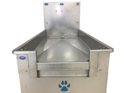 Groomer's Best Stainless Steel ADA Compliant In-Line Dog Bath Grooming Tub