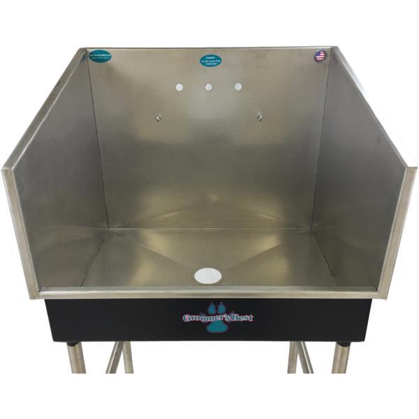 Groomer's Best Stainless Steel Elite Mini Dog Grooming Bathing Tub
