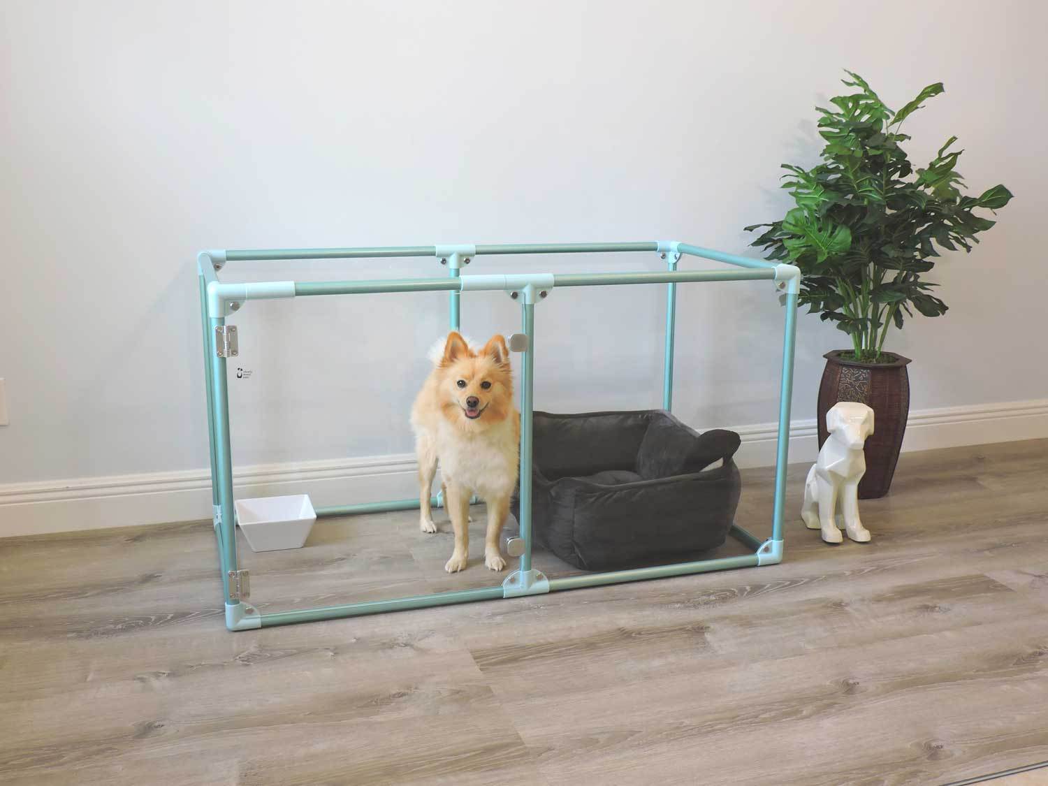 Clearly Loved Pets Small Lucidium Clear Dog Pen