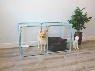 Clearly Loved Pets Small Lucidium Clear Dog Pen
