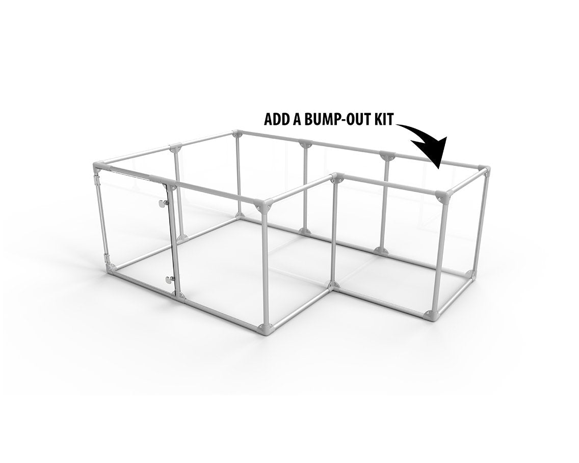 Clearly Loved Pets Lucidium Dog Pen Standard Bump-Out Kit