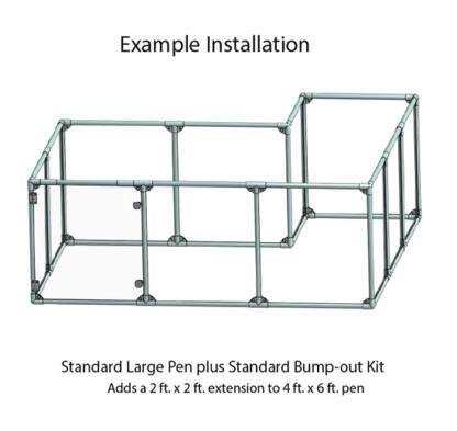 Clearly Loved Pets Lucidium Dog Pen Standard Bump-Out Kit