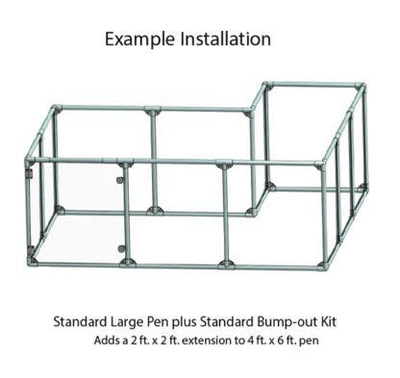 Clearly Loved Pets Lucidium Dog Pen Standard Bump-Out Kit