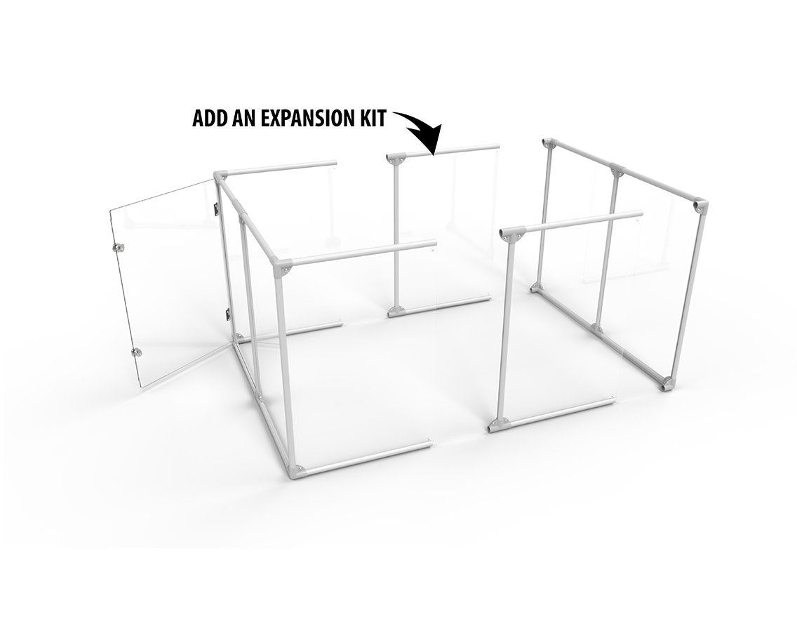 Clearly Loved Pets Lucidium Dog Pen Standard Expansion Kit
