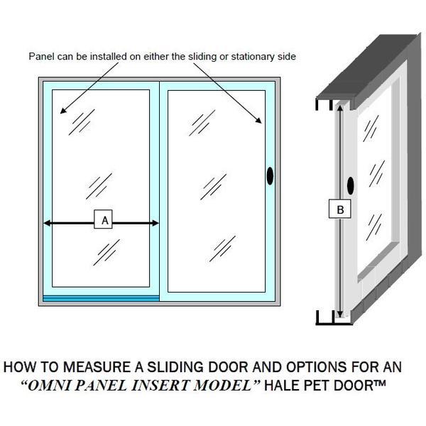 Hale Pet Door Omni Panel Sliding Glass Dog and Cat Door