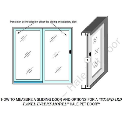 Hale Standard Panel Pet Door for Sliding Glass Door