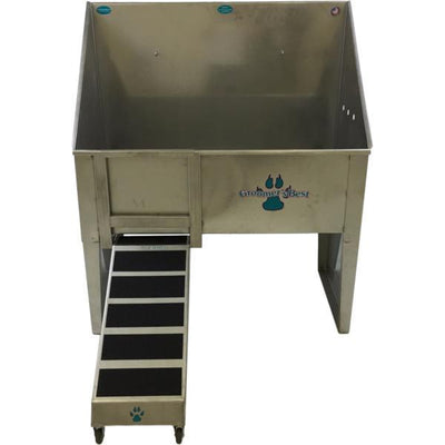 Groomer's Best Walk Through Stainless Steel Dog Grooming Tub