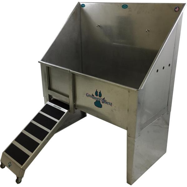 Groomer's Best Walk Through Stainless Steel Dog Grooming Tub