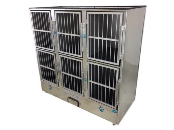 Groomer's Best Stainless Steel Multiple Unit Cage Bank