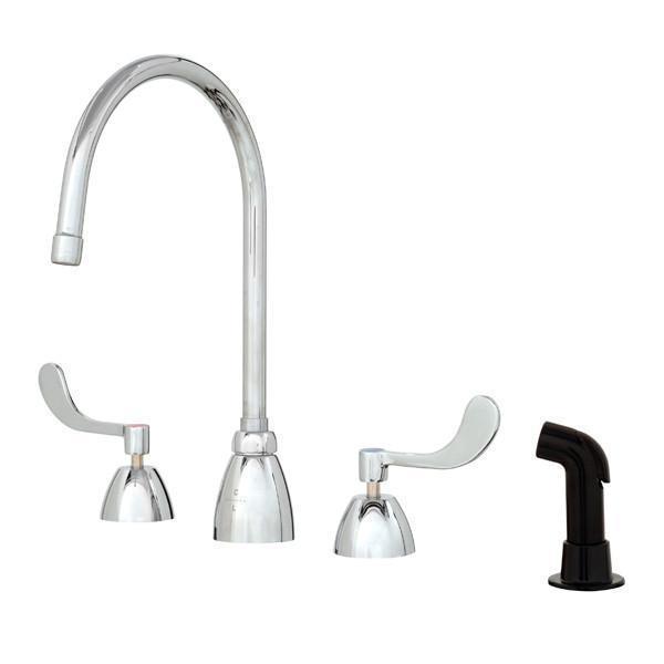 VetLine Deluxe Gooseneck 8" Center Faucet and Sprayer