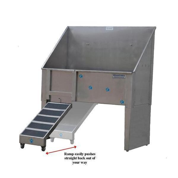 Groomer's Best Walk Through Stainless Steel Dog Grooming Tub