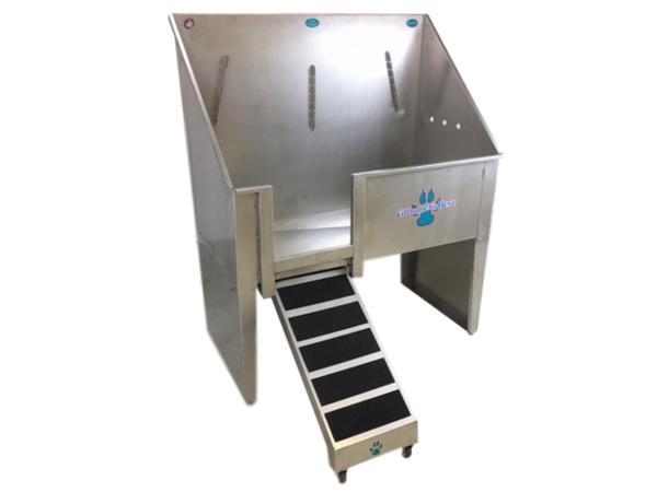 Groomer's Best Walk Through Stainless Steel Dog Grooming Tub