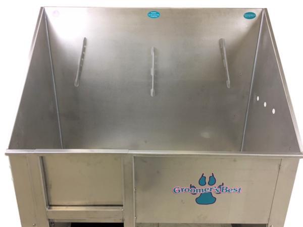 Groomer's Best Walk Through Stainless Steel Dog Grooming Tub