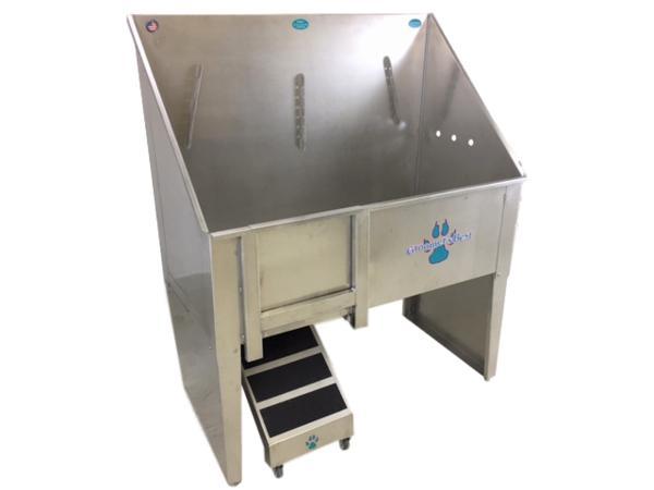 Groomer's Best Walk Through Stainless Steel Dog Grooming Tub