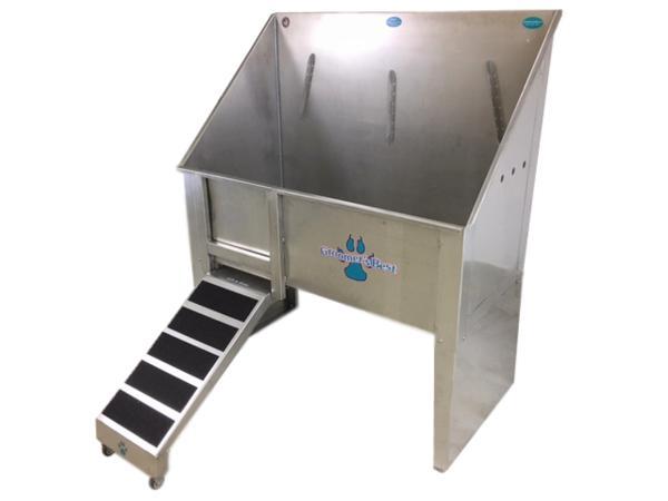 Groomer's Best Walk Through Stainless Steel Dog Grooming Tub