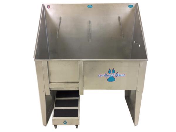 Groomer's Best Walk Through Stainless Steel Dog Grooming Tub