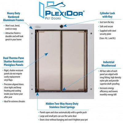 PlexiDor Wall Mount Pet Door