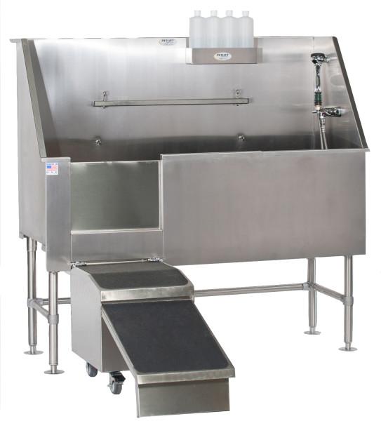 PetLift Aqua Quest Stainless Steel Walk-In Dog Grooming Bath Tub
