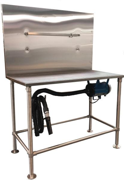 PetLift Stainless Steel Drying Table w/ Optional Integrated K9 II Dog Grooming Dryer