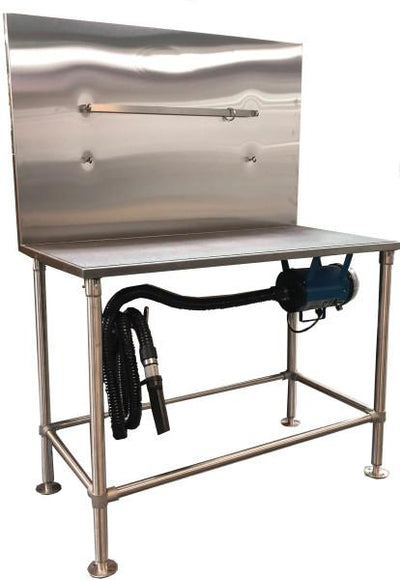 PetLift Stainless Steel Drying Table w/ Optional Integrated K9 II Dog Grooming Dryer