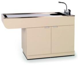 VetLine Veterinary All Purpose Wet Table w/ Cabinet & Knee Space