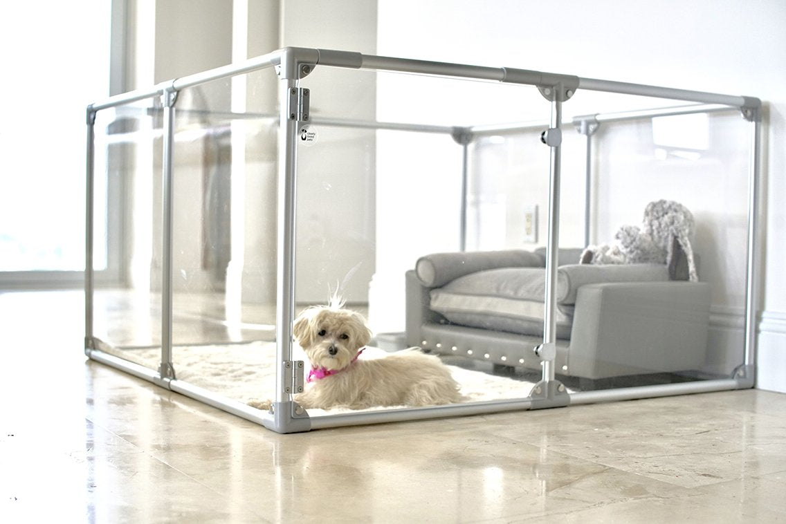 Clearly Loved Pets Medium Lucidium Clear Dog Pen