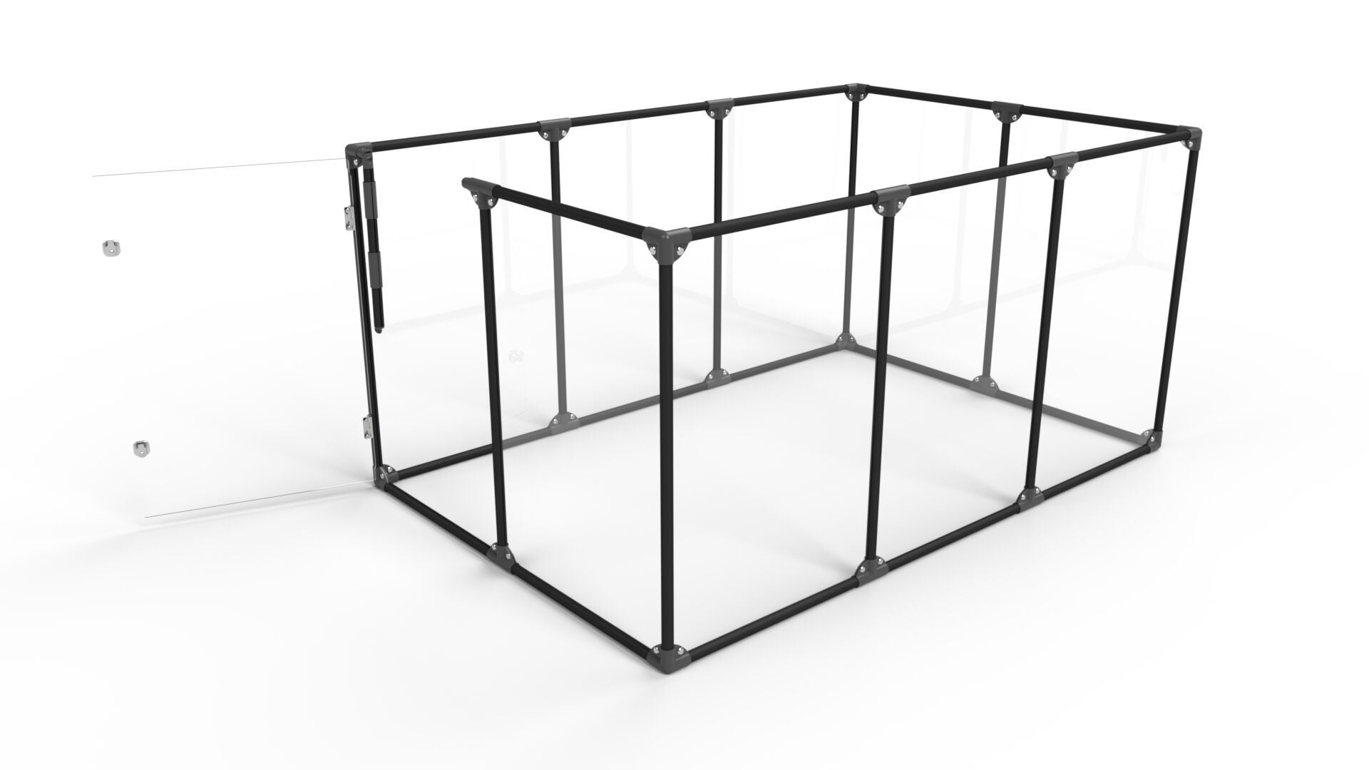 Clearly Loved Pets Large Lucidium Clear Dog Pen