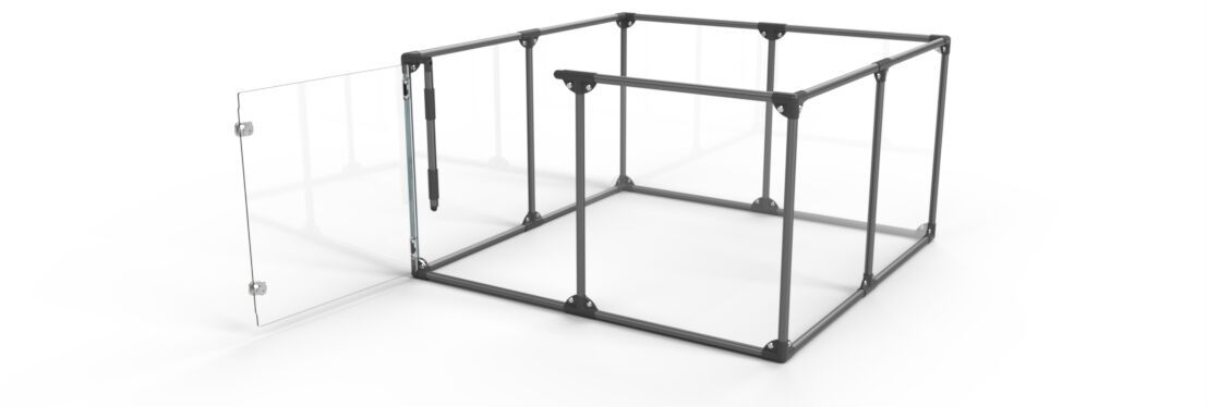 Clearly Loved Pets Medium Lucidium Clear Dog Pen
