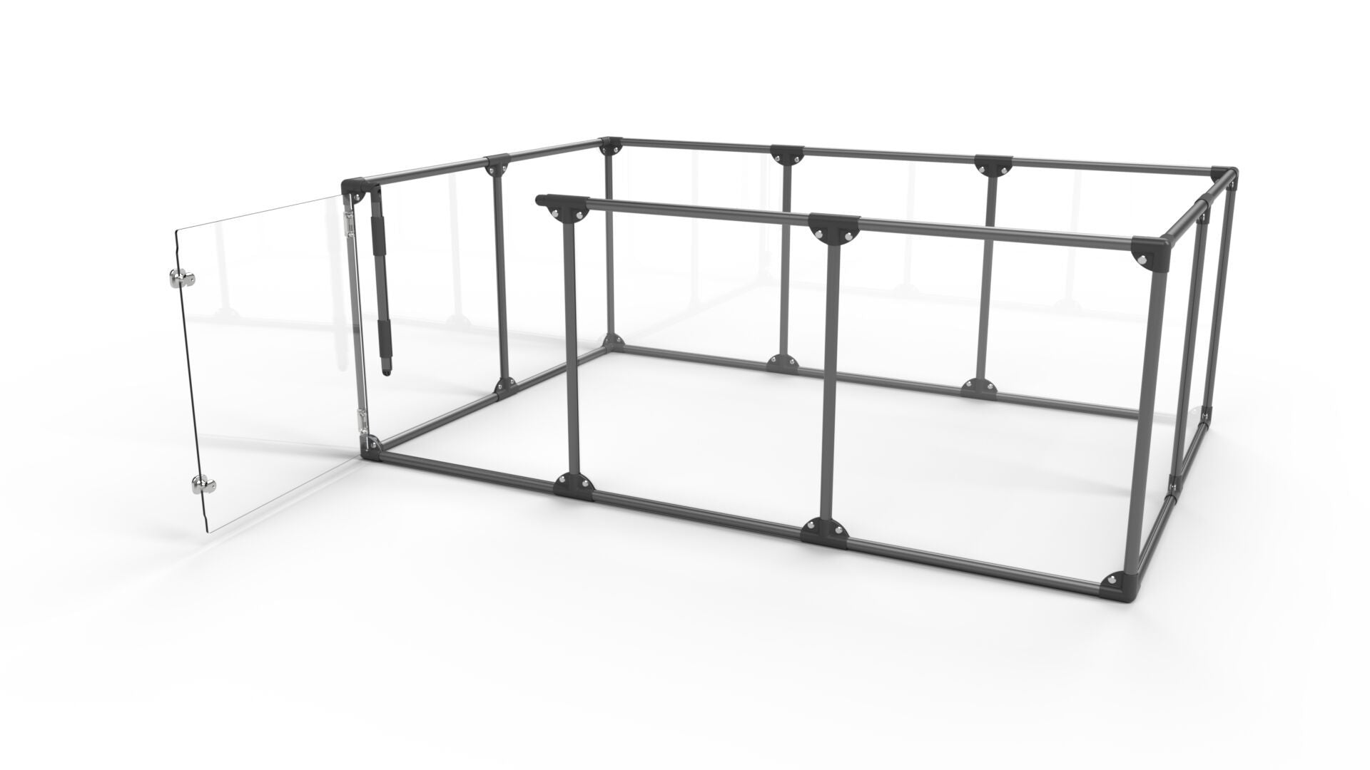 Clearly Loved Pets Large Lucidium Clear Dog Pen