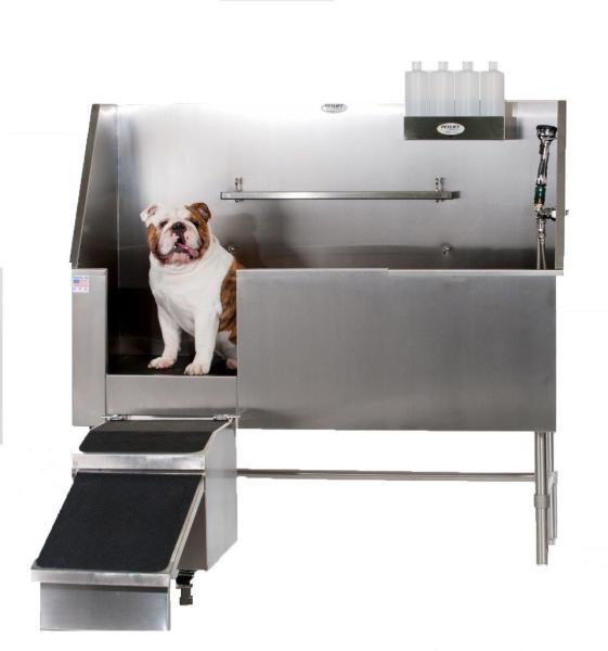 PetLift Aqua Quest Stainless Steel Walk-In Dog Grooming Bath Tub