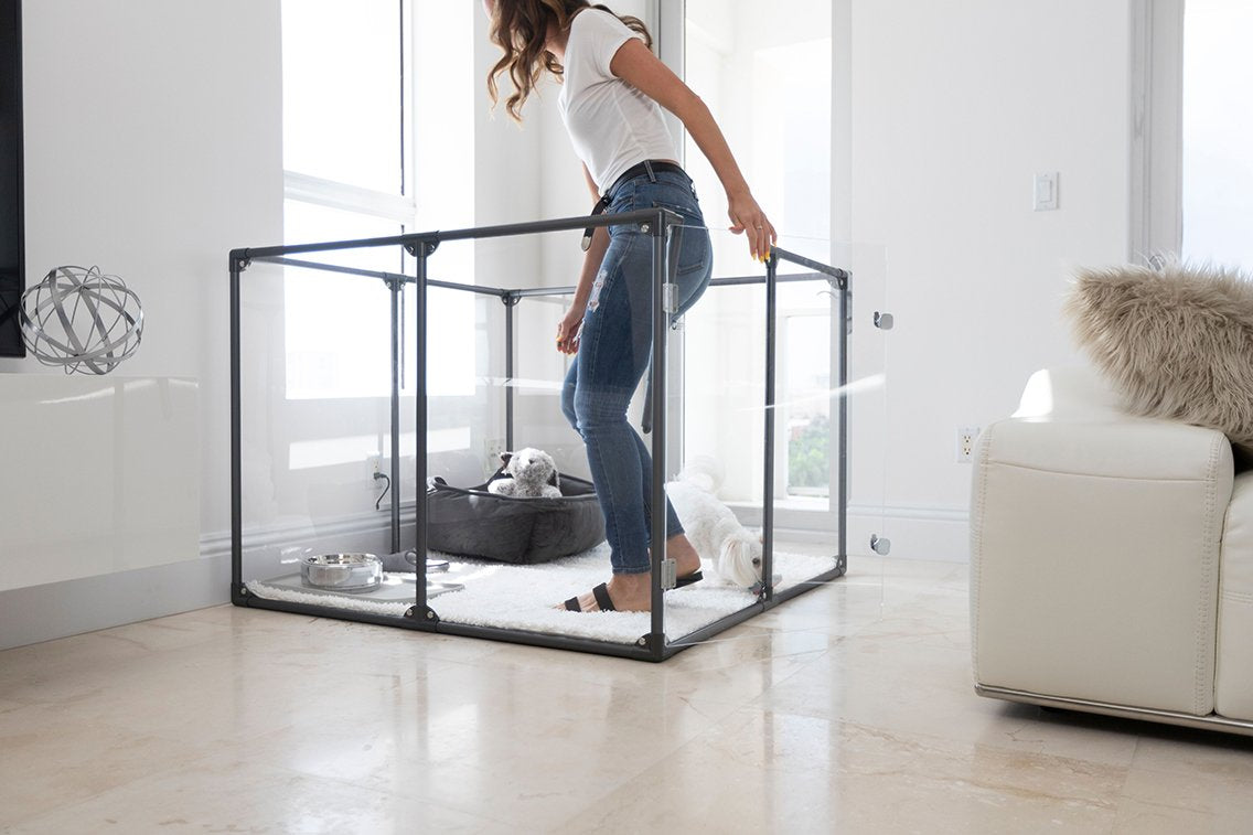 Clearly Loved Pets Medium Lucidium Clear Dog Pen