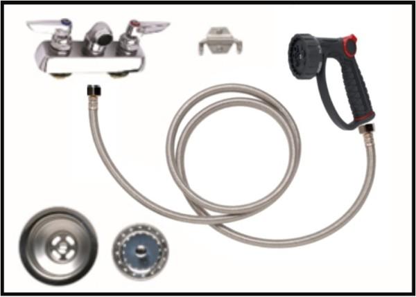 Petlift Faucet / Plumbing Package - 4" Centers